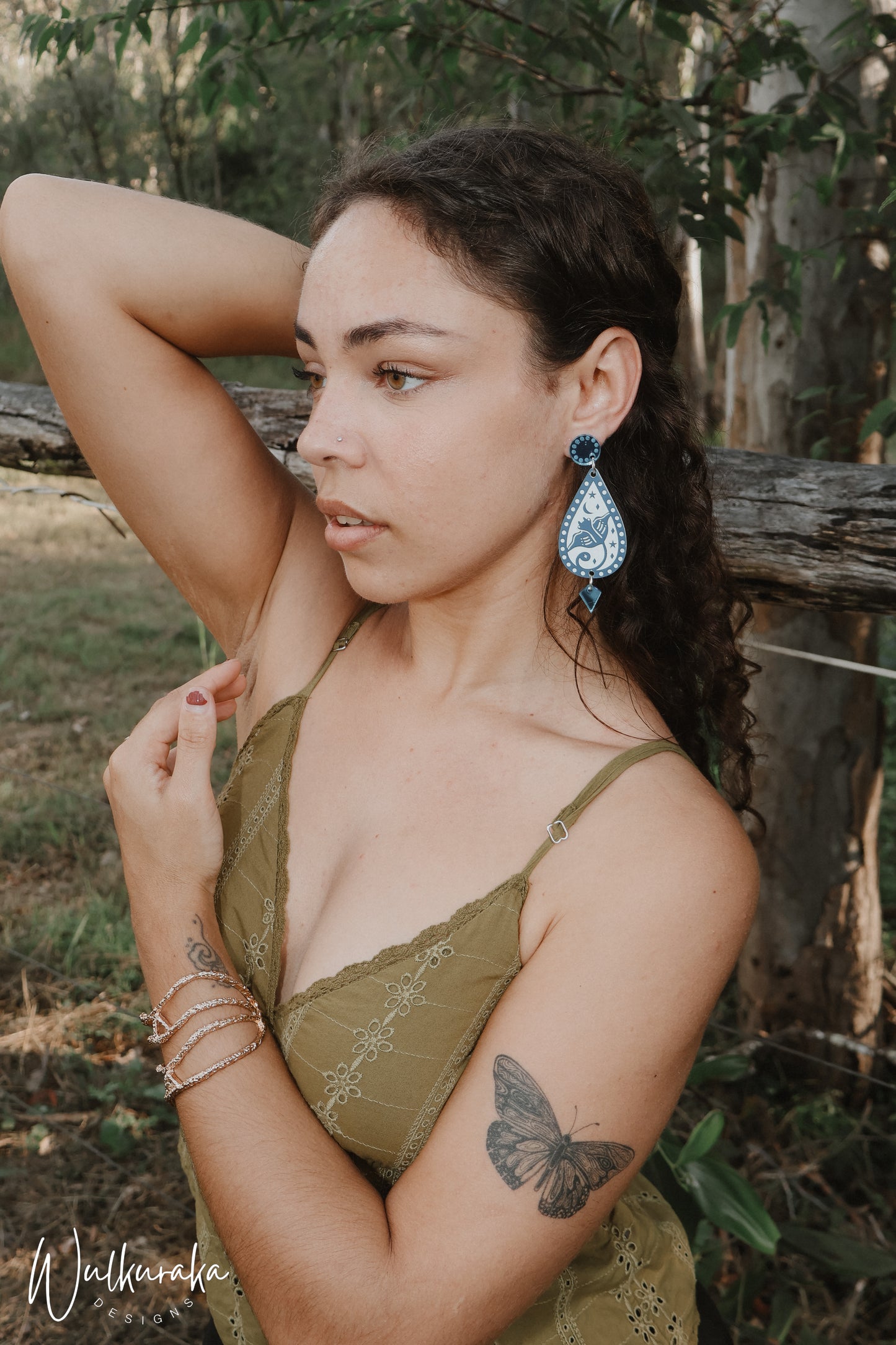 Saltwater Thorntail - Thorntail Stingray - Earrings