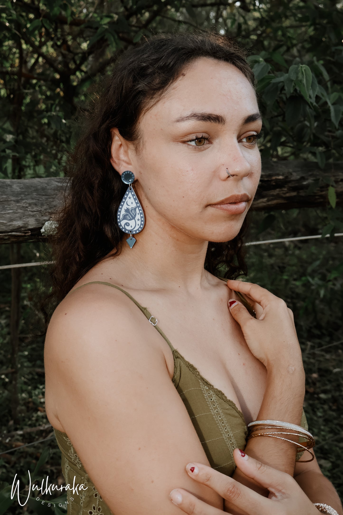 Saltwater Thorntail - Thorntail Stingray - Earrings