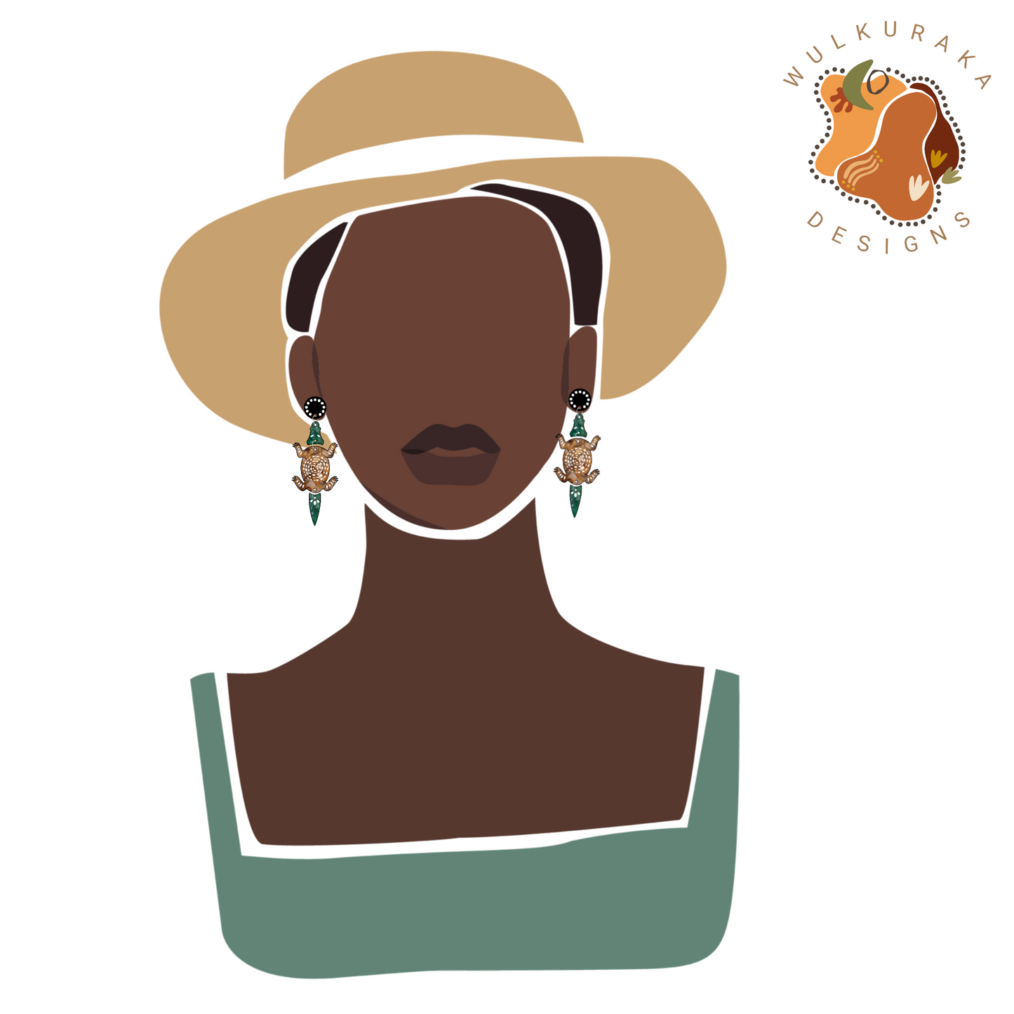 Guardians of the Water - Crocodile - Earrings